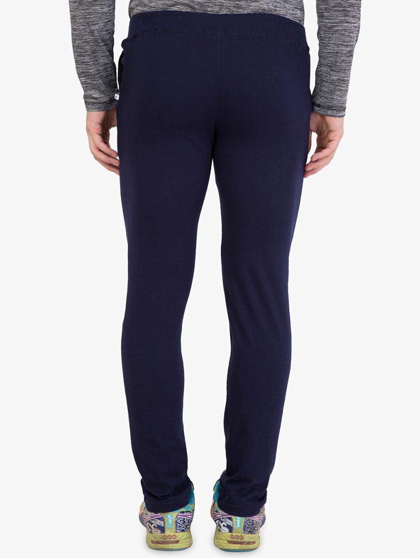 navy blue solid track pant - 16679402 - Zoom Image - 3