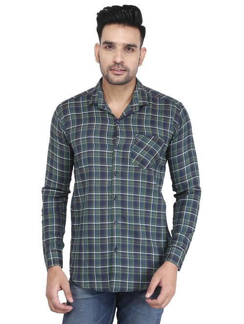 green checkered casual shirt - 16680066 - Very Small Image - 1