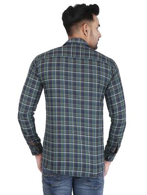 green checkered casual shirt - 16680066 - Standard Image - 3