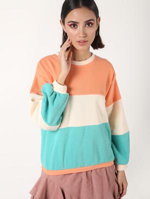 color block crew neck wool pullover - 16680903 - Standard Image - 3