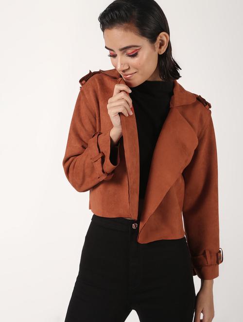 lapel neck crop blazer - 16680923 - Very Small Image - 1