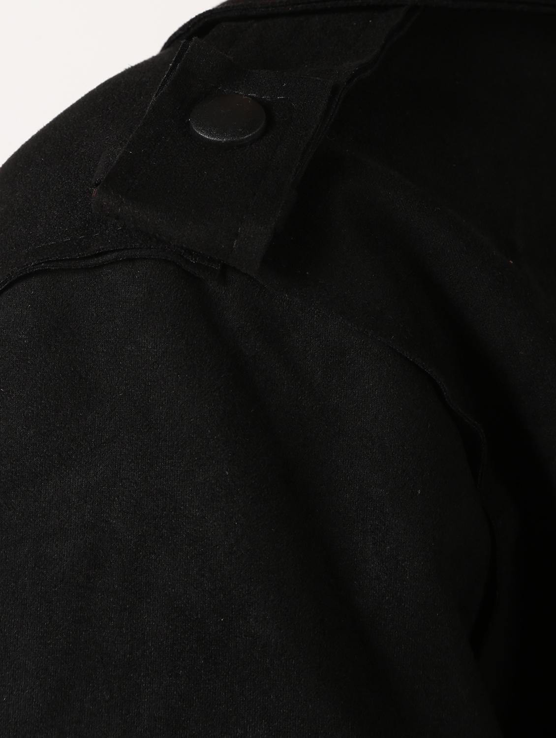 lapel neck crop suede blazer - 16680927 - Zoom Image - 6
