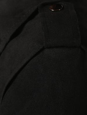 lapel neck bomber suede jacket - 16680930 - Standard Image - 6