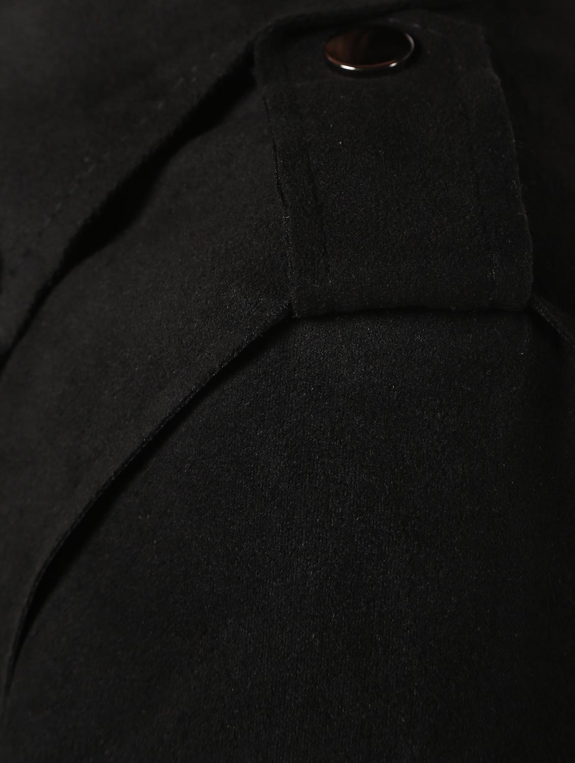 lapel neck bomber suede jacket - 16680930 - Zoom Image - 6