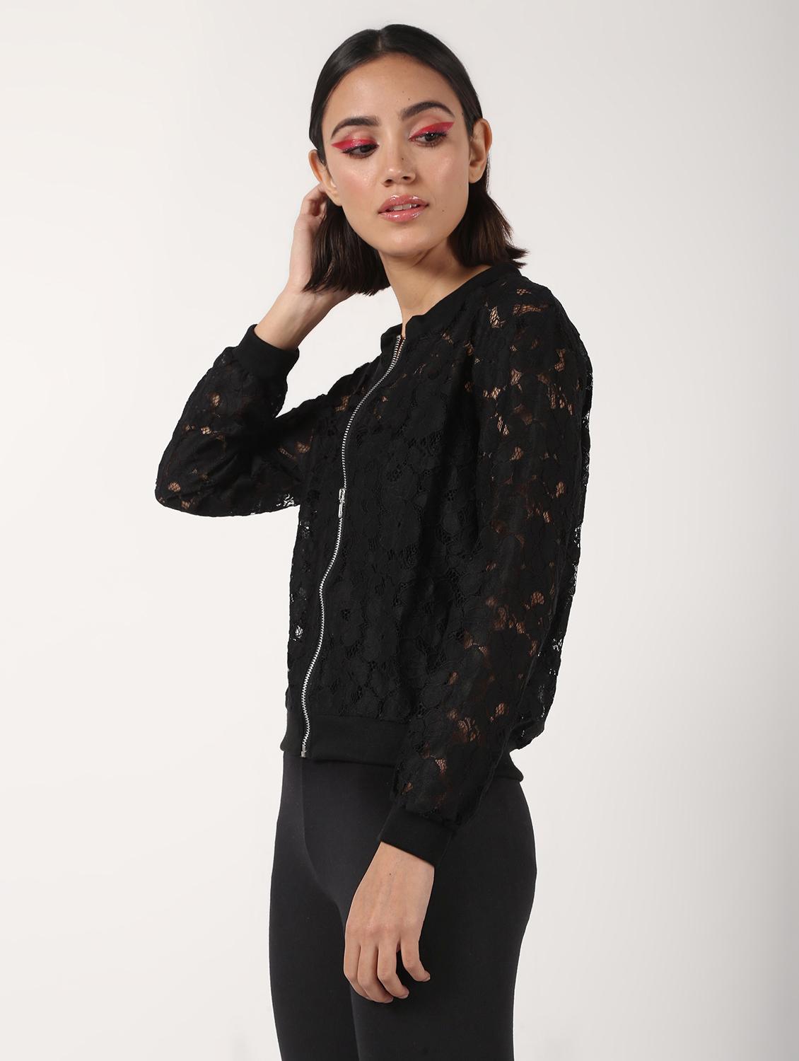 long sleeved laced jacket - 16680941 - Zoom Image - 3