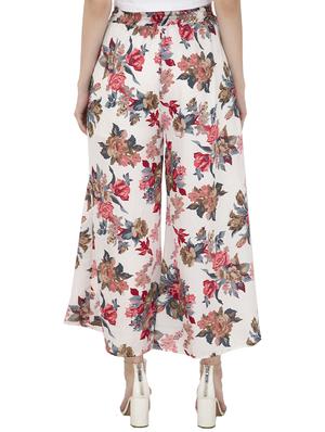 high rise floral flared palazzo - 16681323 - Standard Image - 3