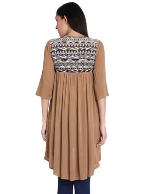 yoke embroidered regular shrug - 16681454 - Standard Image - 3