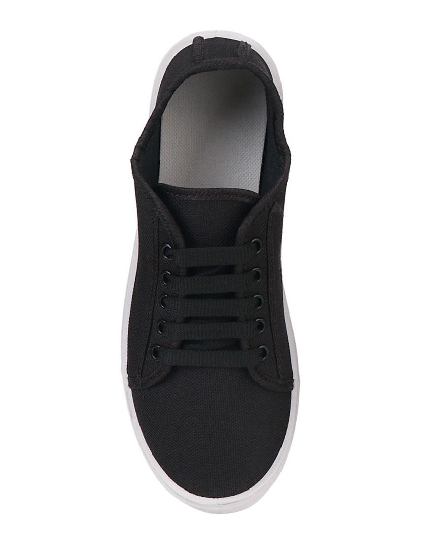 black lace-up sports shoes - 16681632 - Zoom Image - 3