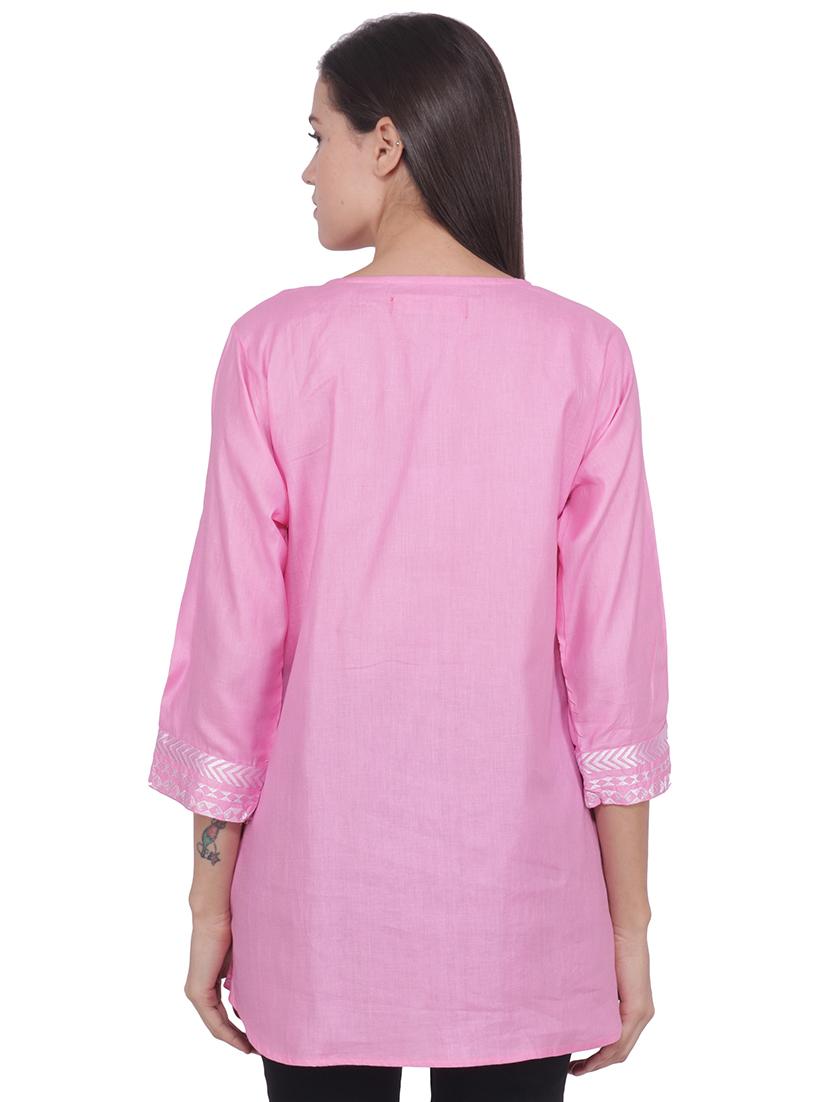 embroidered straight kurti - 16681685 - Zoom Image - 3