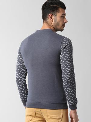 grey printed sweatshirt - 16681980 - Standard Image - 3