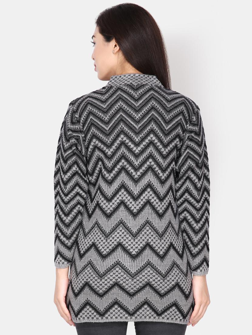 pocket detail long sleeved wool cardigan - 16682107 - Zoom Image - 3
