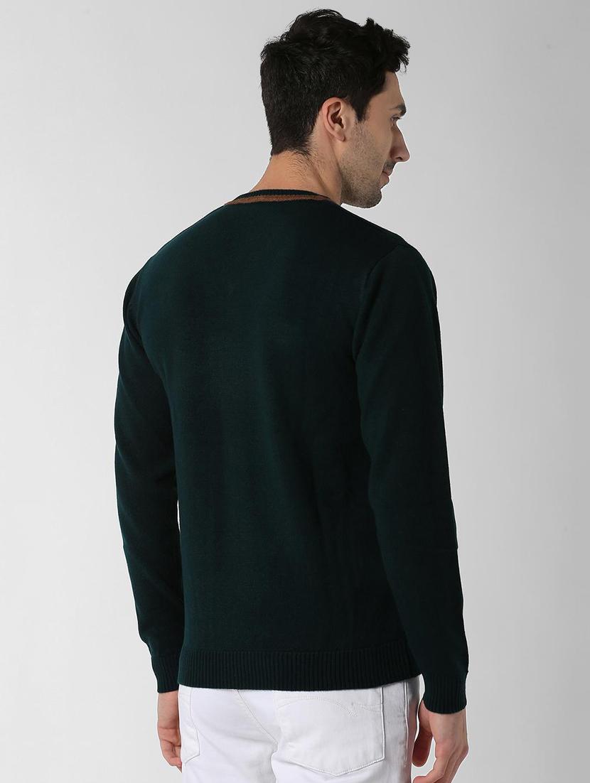 green acrylic solid pullover - 16682458 - Zoom Image - 3
