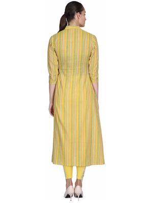 striped a-line kurta - 16682680 - Standard Image - 3