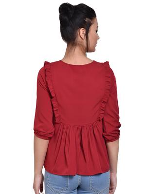 frill detail gathered top - 16684070 - Standard Image - 3