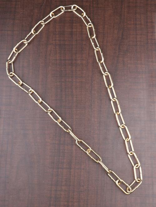 gold metal chain necklace - 16684104 - Very Small Image - 1