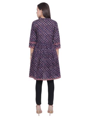 floral a-line kurti - 16684187 - Standard Image - 3