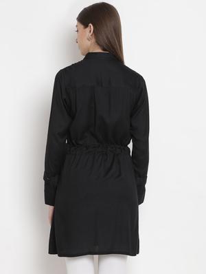 drawstring pocket detail tunic - 16684380 - Standard Image - 3