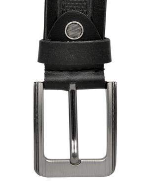 black leather belt - 16684510 - Standard Image - 3