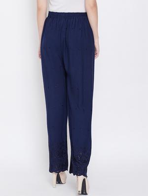 high rise scallop hem palazzo - 16684976 - Standard Image - 3