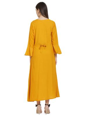 bell sleeved embellished maxi dress - 16685508 - Standard Image - 3