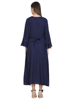 bell sleeved embellished maxi dress - 16685509 - Standard Image - 3