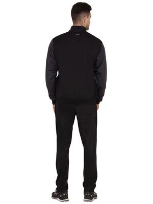 black color block track suit - 16687954 - Standard Image - 3