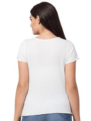 round neck short sleeved solid tee - 16688012 - Standard Image - 3