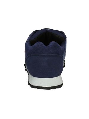 navy suede lace up sport shoes - 16688747 - Standard Image - 3