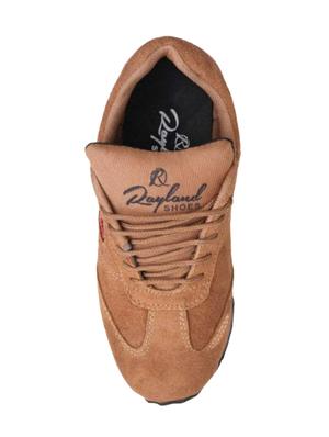 brown suede lace up sport shoes - 16688749 - Standard Image - 3