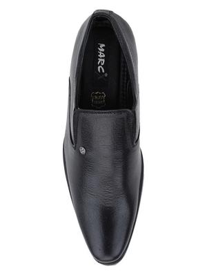 black leatherette slip ons - 16689726 - Standard Image - 3