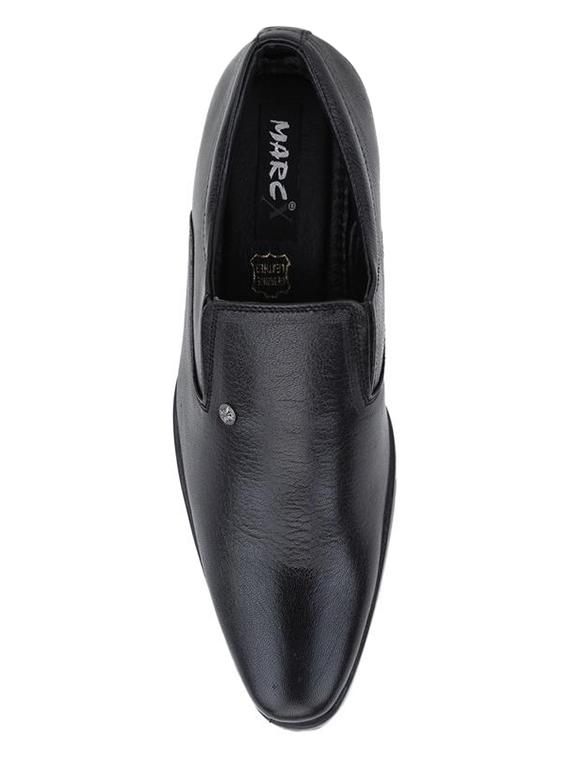 black leatherette slip ons - 16689726 - Zoom Image - 3