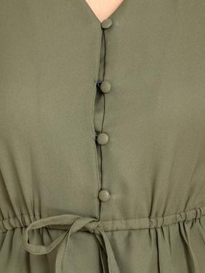 tie knot flute sleeved top - 16689736 - Standard Image - 6