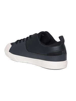 blue leather lace up sneakers - 16690075 - Standard Image - 3