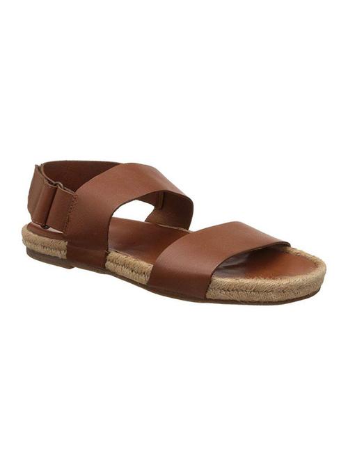 tan leather back strap sandals - 16690244 - Very Small Image - 1