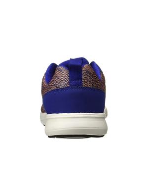 blue fabric lace up sport shoes - 16690394 - Standard Image - 3