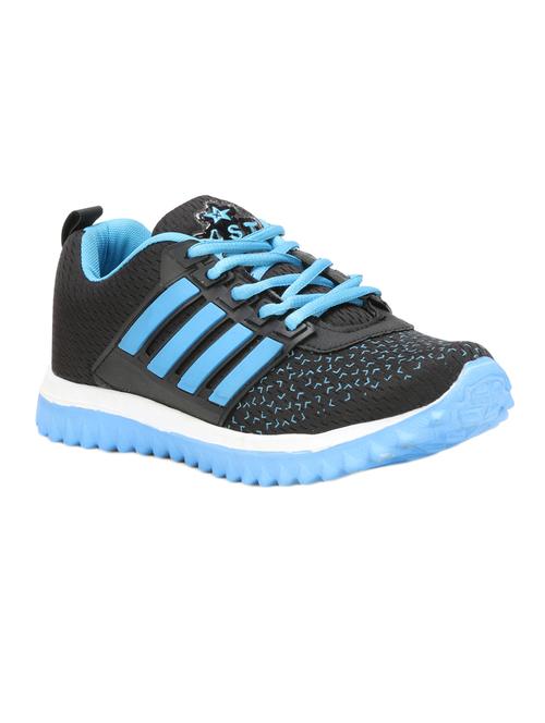 blue mesh lace-up sports shoes - 16690748 - Standard Image - 1