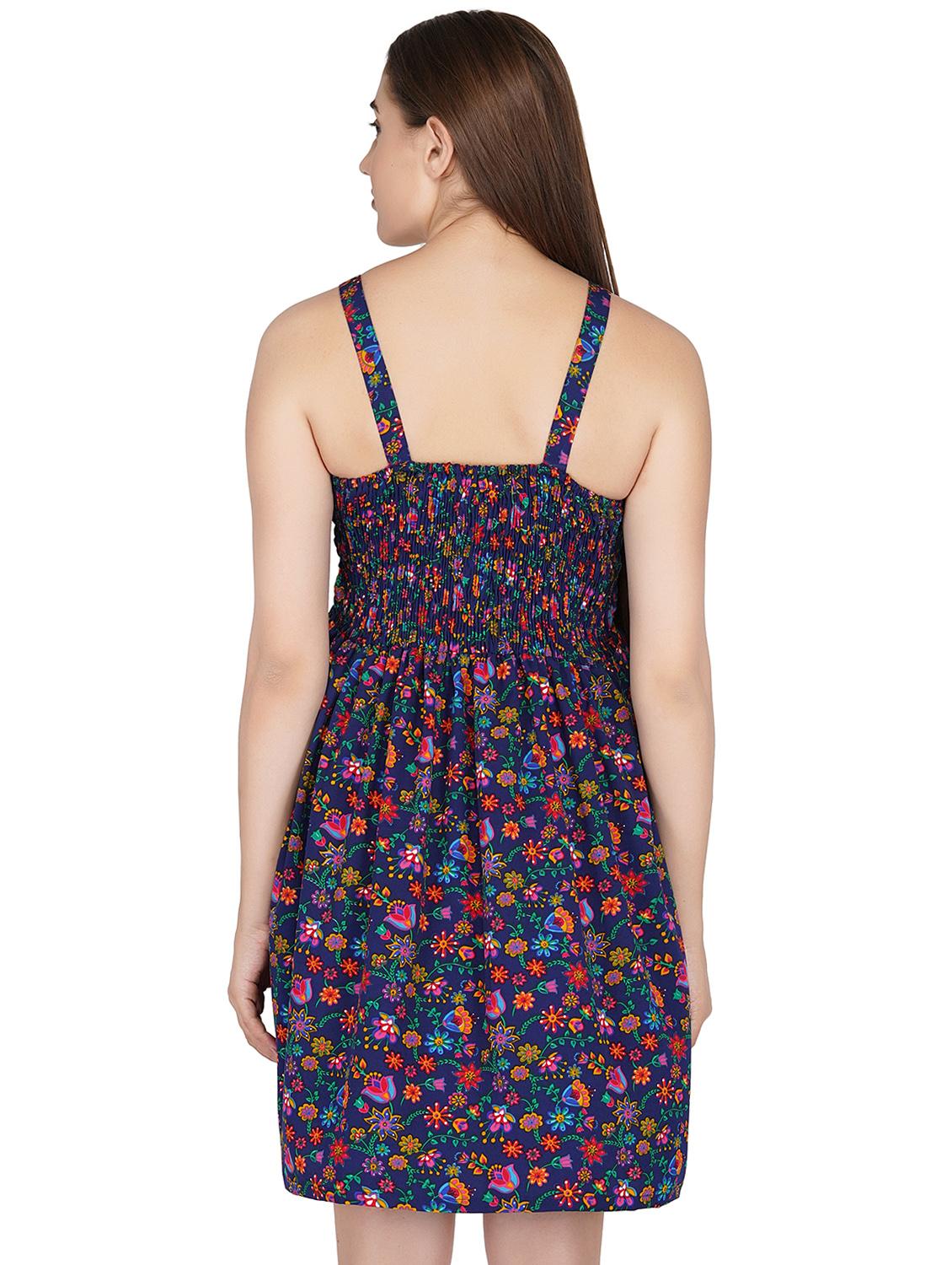 shoulder strap floral skater dress - 16690754 - Zoom Image - 3
