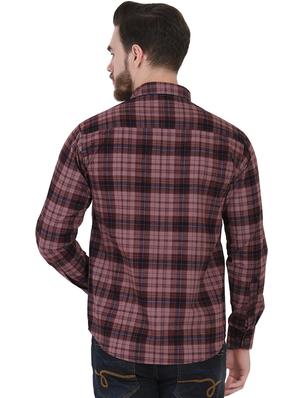 pink checkered casual shirt - 16690860 - Standard Image - 3