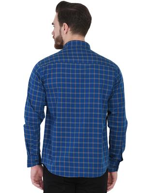 blue checkered casual shirt - 16690865 - Standard Image - 3
