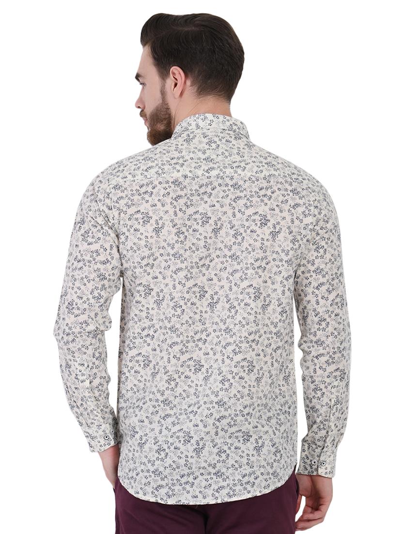 white floral printed casual shirt - 16690870 - Zoom Image - 3