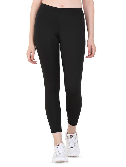 high rise solid track pant - 16691019 - Standard Image - 1