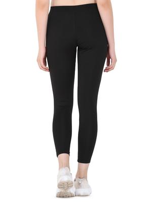 high rise solid track pant - 16691019 - Standard Image - 3