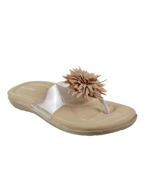 beige slippers flip flops - 16691256 - Standard Image - 1