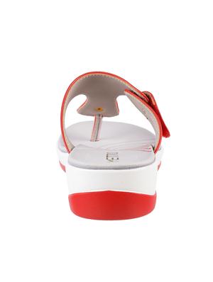 red slippers flip flops - 16691303 - Standard Image - 3