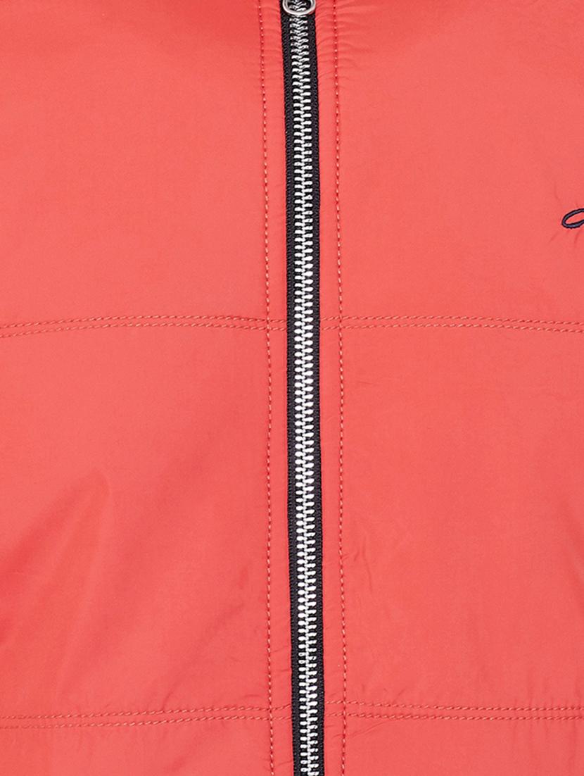 orange solid reversible quilted jacket - 16691484 - Zoom Image - 6