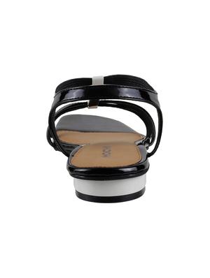 black back strap sandals - 16691763 - Standard Image - 3