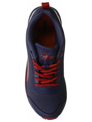 blue fabric lace up sport shoes - 16692034 - Standard Image - 3