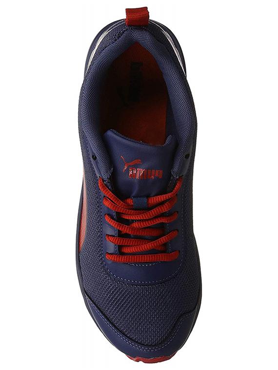 blue fabric lace up sport shoes - 16692034 - Zoom Image - 3