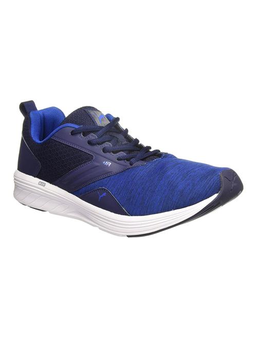 blue fabric lace up sport shoes - 16692056 - Very Small Image - 1