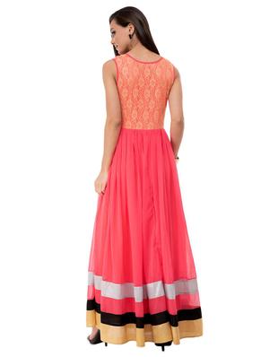 round neck gathered gown - 16693221 - Standard Image - 3